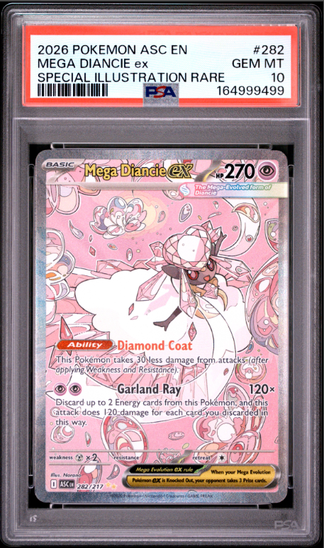 2026 Pokemon Asc En-Ascended Heroes Mega Diancie Ex #282