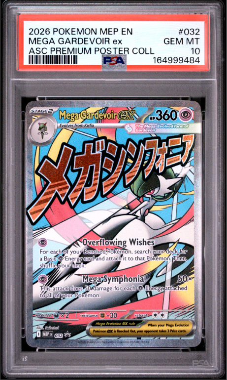 2026 Pokemon Mep En-Me Black Star Promo Mega Gardevoir Ex #032